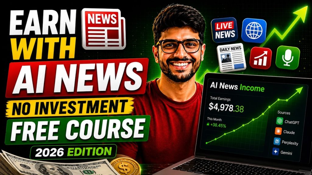 AI News Se Paise kaise? | AI News Business FREE Full Course 2026