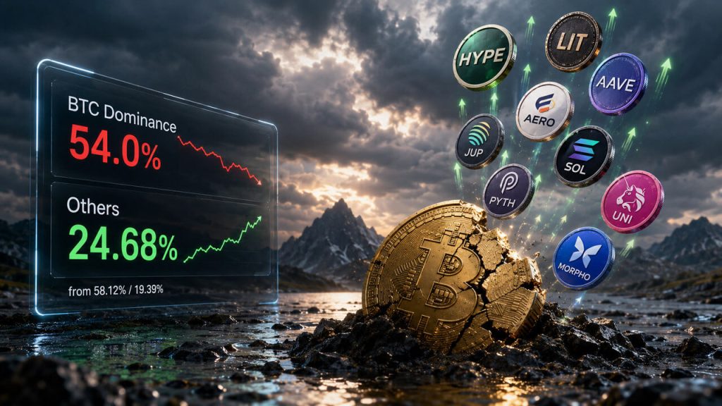 Bitcoin dominance hits one-month low as altcoin winners begin breaking away Gino Matos